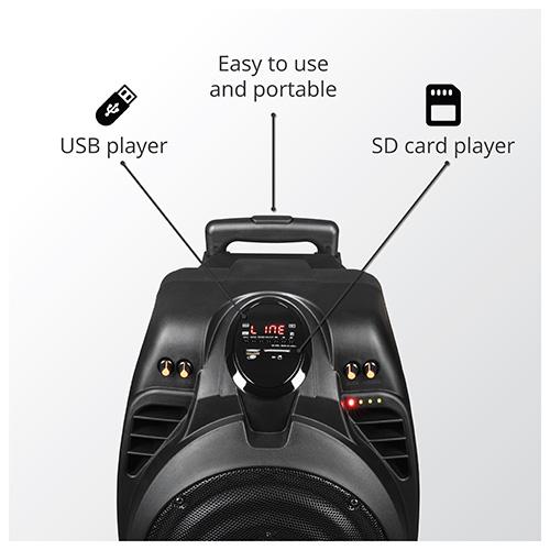 AKAI SS023A-X10 black speaker