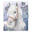 Miss Melody diary with lock, white horse