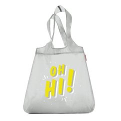 Reisenthel Mini Maxi Shopper Oh Hi! Sivá nákupná taška