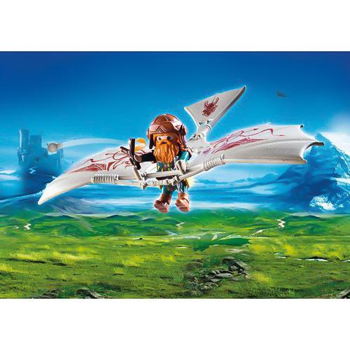 Playmobil 9342 repülő gépen ülő törpe