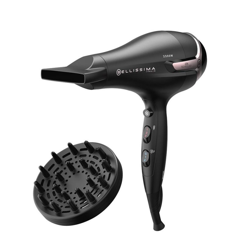 Bellissima 11860 K9 2300 black and pink hair dryer