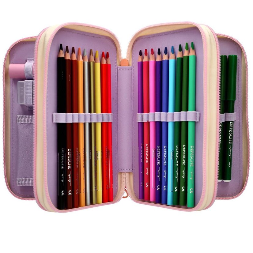 Three-tier pencil case with Top Model Sunny Dog accessories