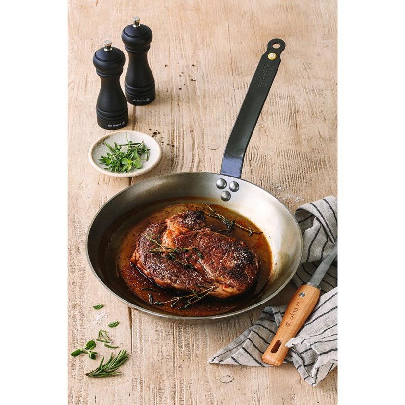 Ocelová pánev de Buyer Mineral B 5610.26, 26 cm