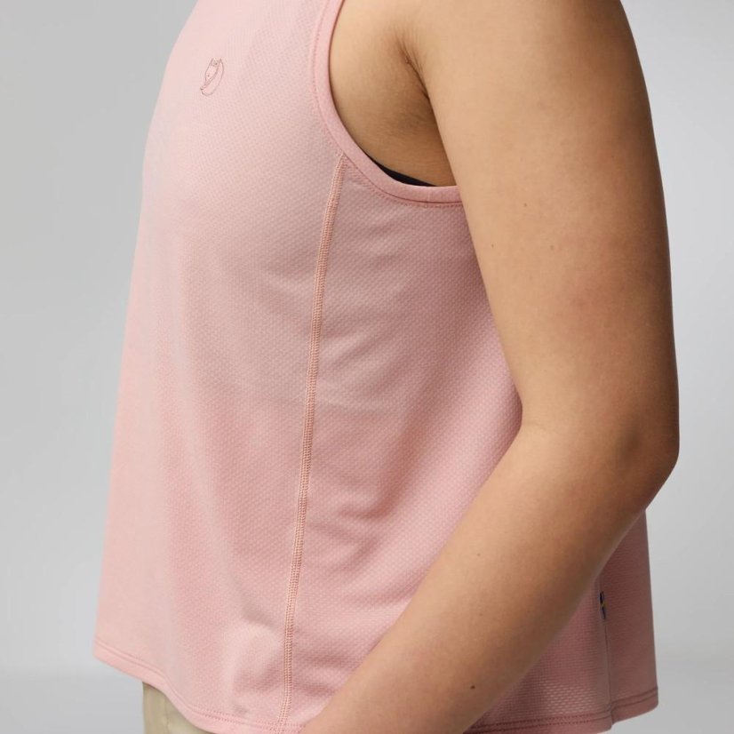 Dámský top Fjällräven Abisko Lite Tank W - Farba: Ružová, Veľkosť: L