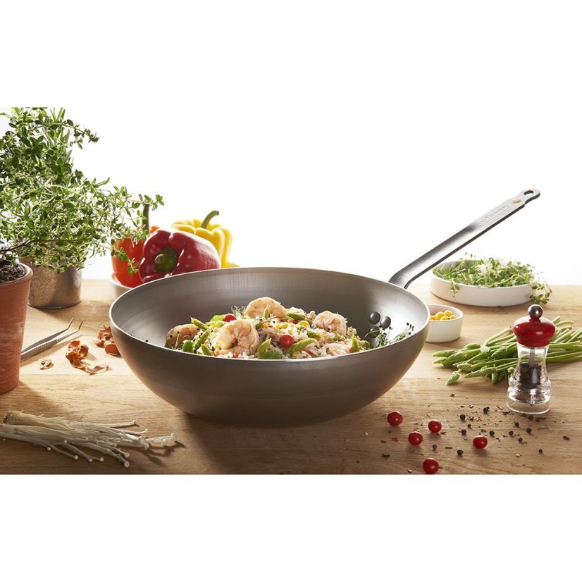 WOK pánev de Buyer Mineral B 5617.28, 28 cm