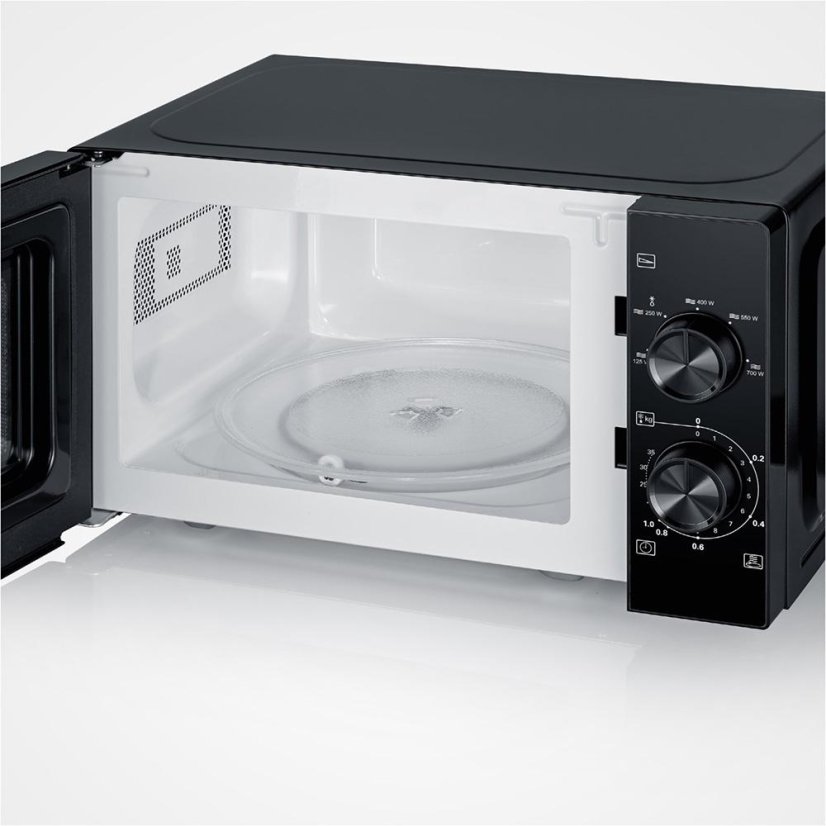 Severin MW 7790 microwave oven, stainless steel/black