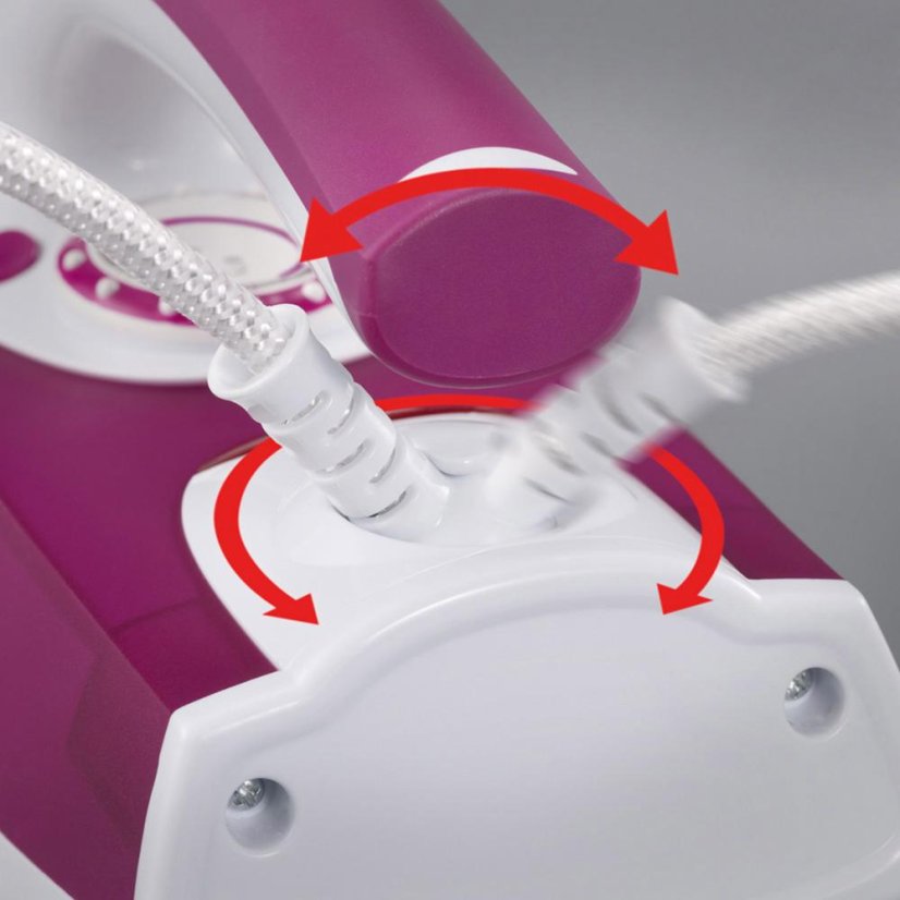 Severin BA 3243 steam iron, white and pink