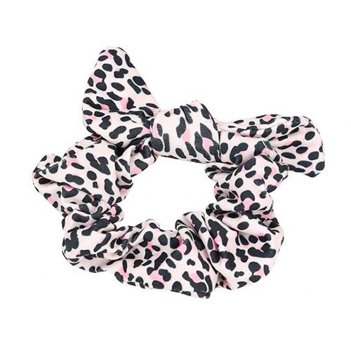 Princess Mimi Leopard Pink hair ties