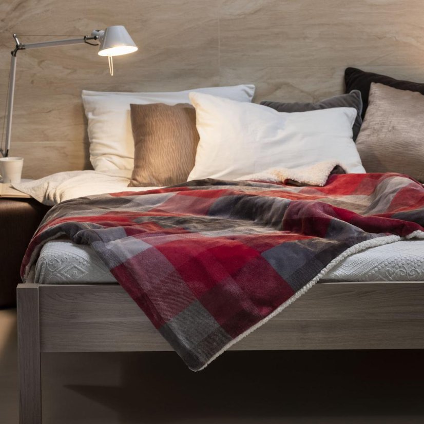 Heizdecke Imetec Adapto Tartan 16715 rot