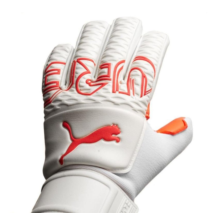 Torwarthandschuhe Puma - Farbe: Orange/Weiß, Größe: 8