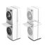 Universal spacer between washing machine and dryer with wooden shelf Meliconi Torre Green+, 656129 white