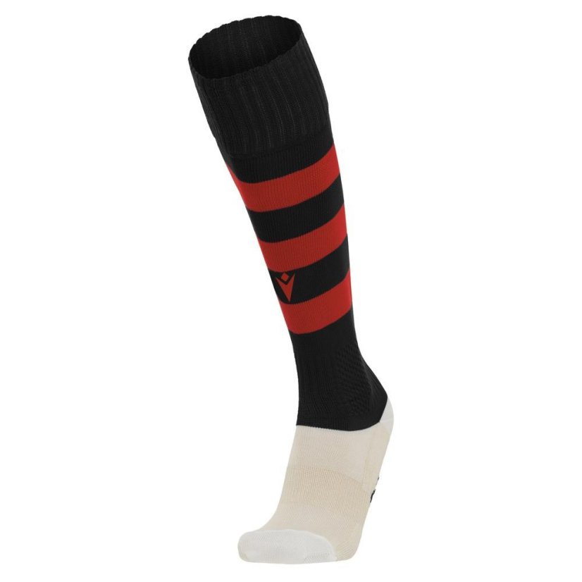 Macron Hoops socks - Color: Black/red, Size: L