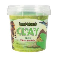 Green modeling clay Dino World Triceratops
