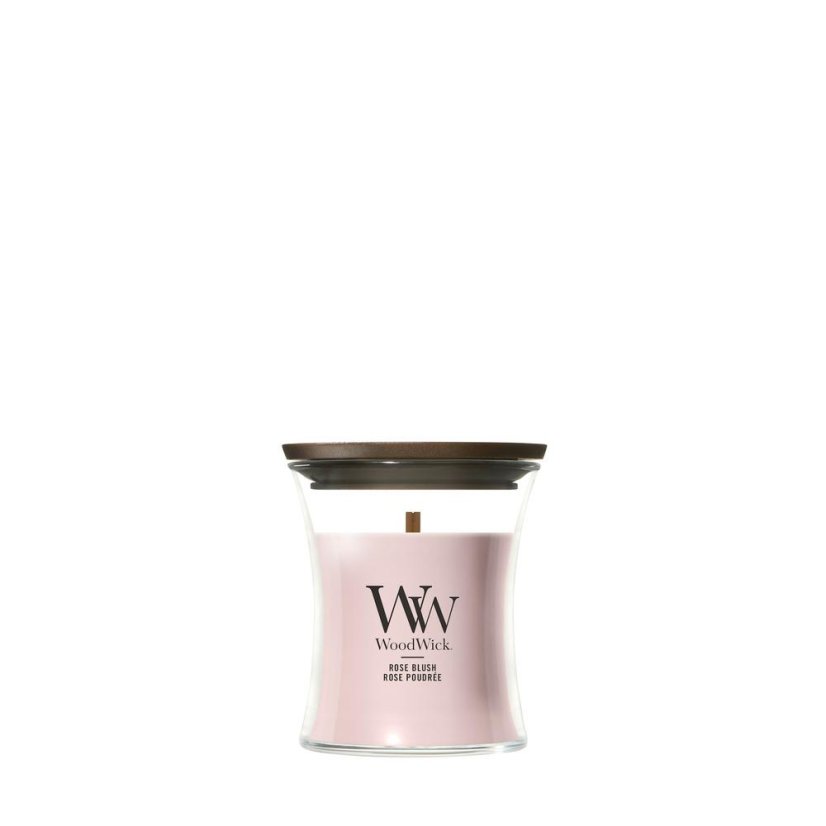 WoodWick-Kerze, klein, Rose Blush