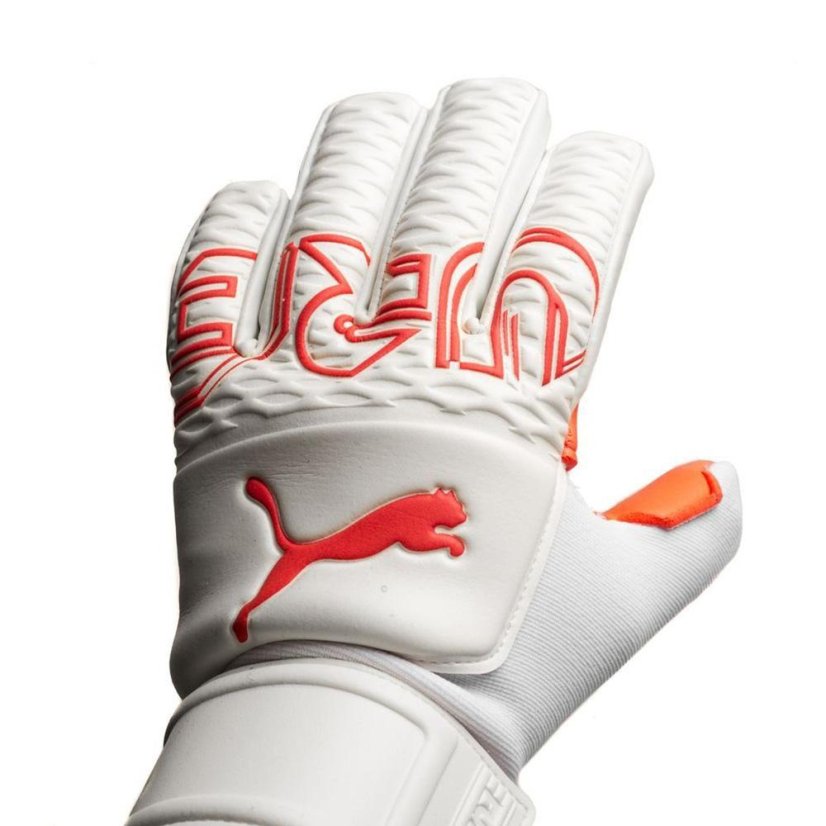 Torwarthandschuhe Puma - Farbe: Orange/Weiß, Größe: 8