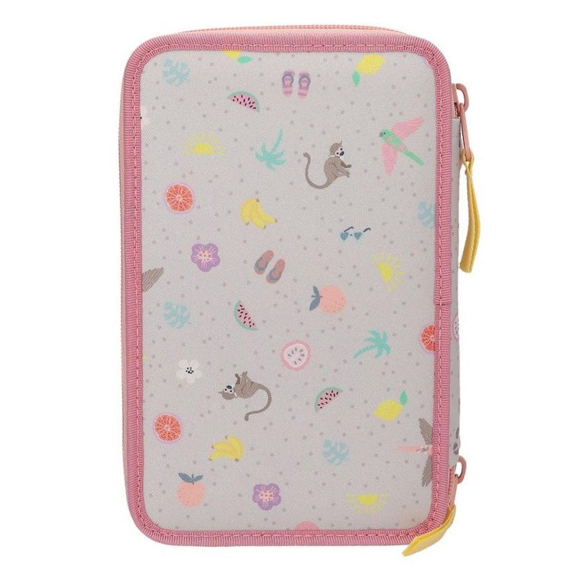 Three-tier pencil case with Top Model Juicy, Talita & Louise accessories