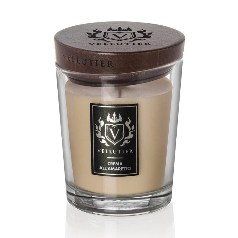 Svíčka Vellutier střední, Crema All’Amaretto