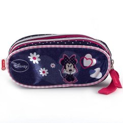 Školní penál Target 2 Zip Minnie Mouse Jeans 01443