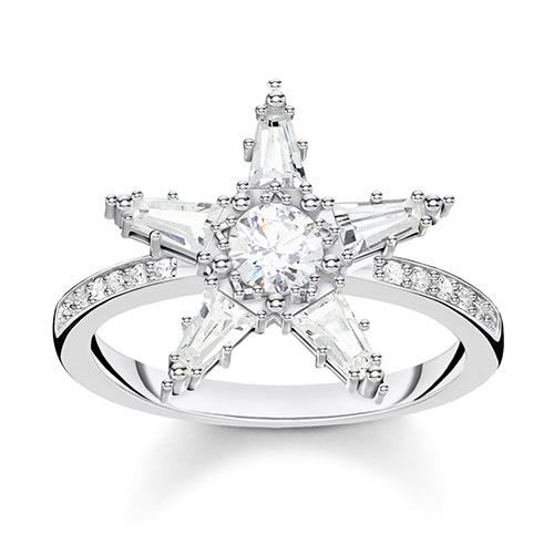 Ring Thomas Sabo Star Zirconia TR2271-051-14- - Größe: 52