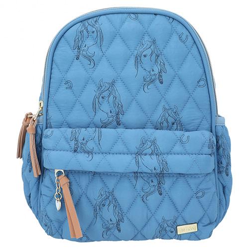 Miss Melody backpack, horse print, blue
