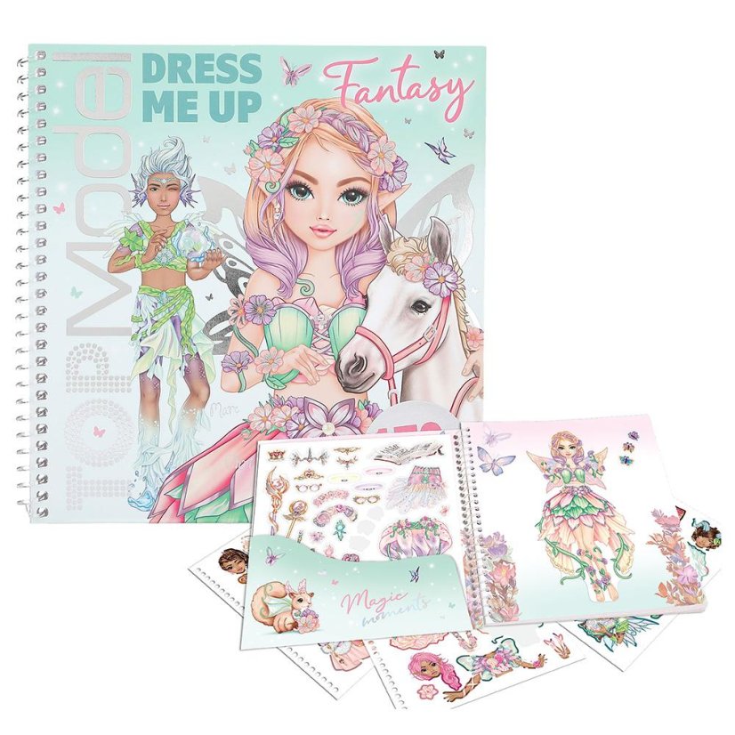 Kreatives Heft mit Aufklebern Top Model Fantasy