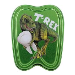 Dino World zöld T-Rex fogak tároló doboz