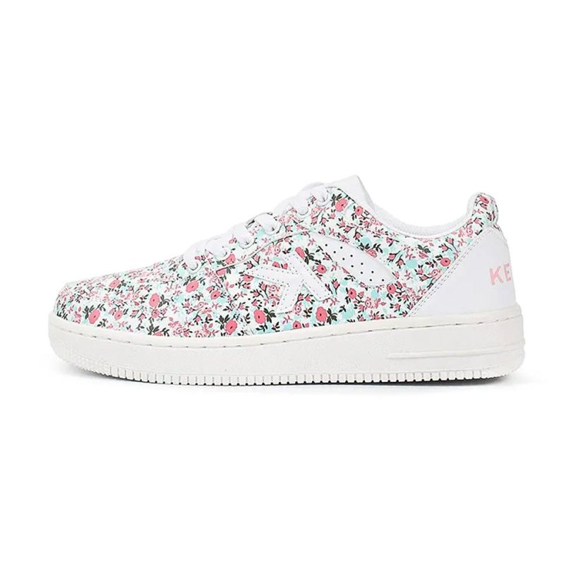 Damenschuhe Kelme Retrobasket Flowers - Farbe: Weiß, Größe: 35