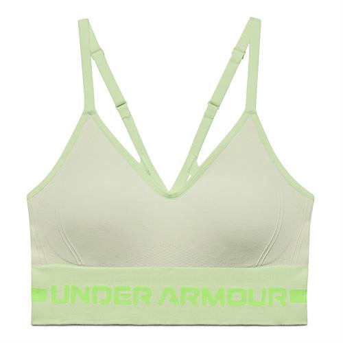 Dámská podprsenka Under Armour Seamless Low Long Htr - Barva: Růžová, Velikost: L