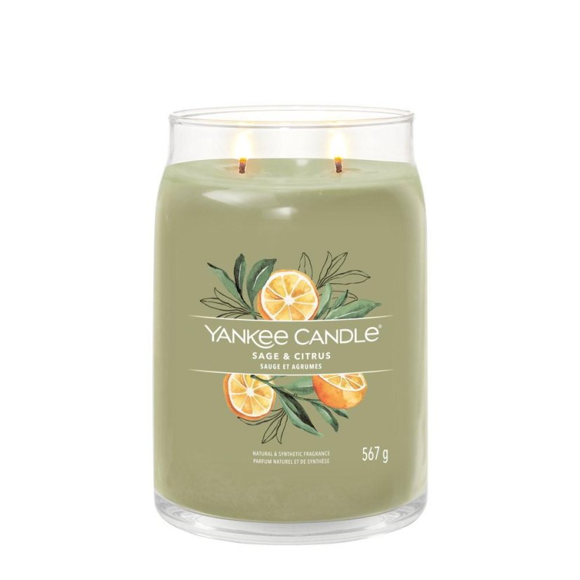 Yankee candle Signature Kerze groß, Sage & Citrus
