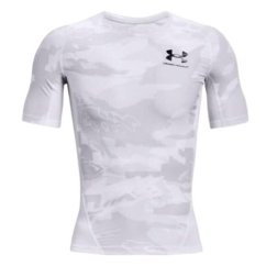 UA HG Isochill Comp Print SS-WHT