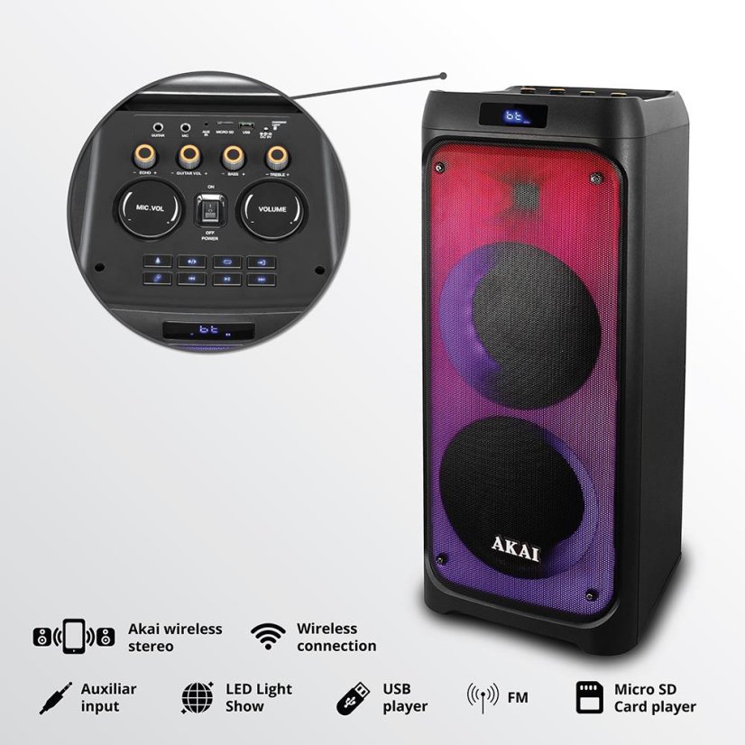 AKAI Party speaker 260 black
