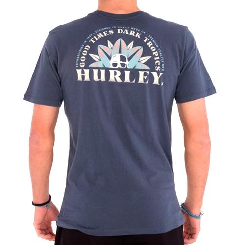 Pánske tričko Hurley Evd Wash Dark Tropics - Farba: Čierna, Veľkosť: S