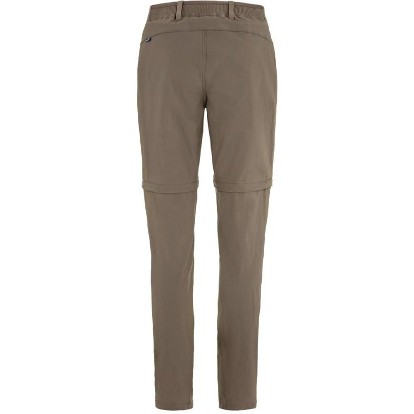 Dámské kalhoty Fjällräven Abisko Hybrid Trail Trs Zip-off W - Kolor: Brązowy, Rozmiar: 38/R
