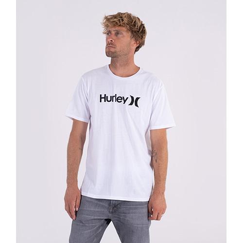 Herren-T-Shirt Hurley Evd Wash Core O & O Solid - Farbe: Weiß, Größe: L