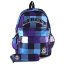 Rucksack und Federmäppchen Target Light/Dark Blue Cubes 23821