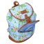 Plecak Target Vintage Retro Floral Blue Flamingo 21963