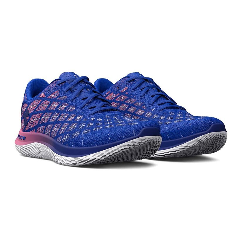 Laufschuhe Under Armour Flow Velociti Wind 2 RNAW M - Farbe: Blau/Rosa, Größe: 45