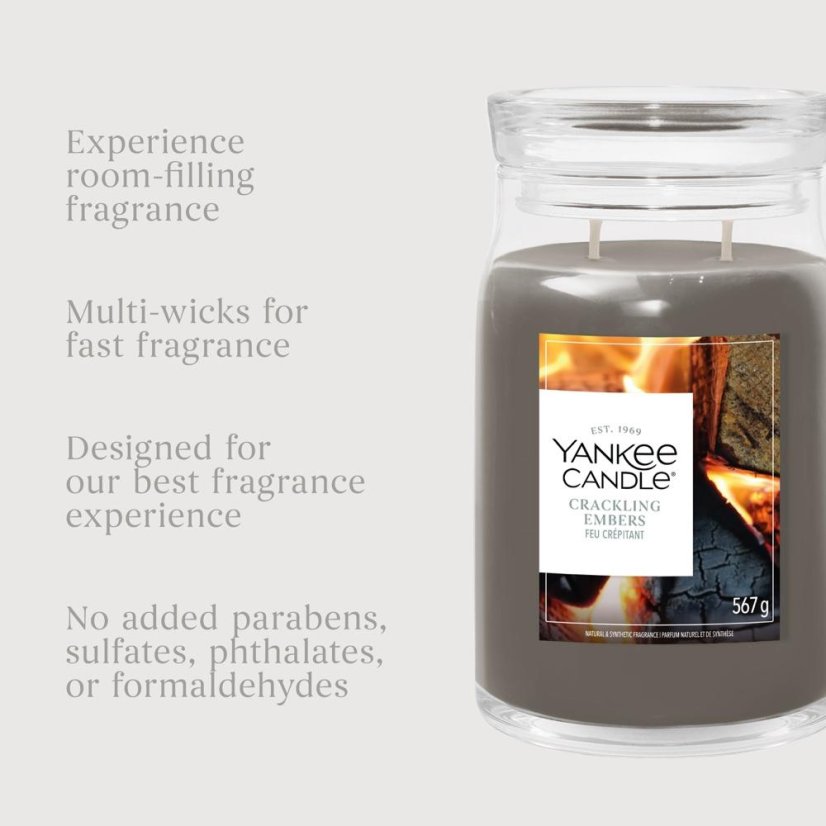Yankee candle Signature Large, Crackling Embers
