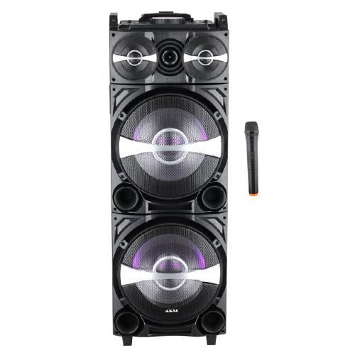 Čierny reproduktor AKAI DJ-222