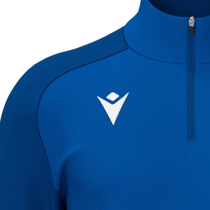 Top Macron Isen 1/4 Zip - Farbe: Königsblau, Größe: 3XS