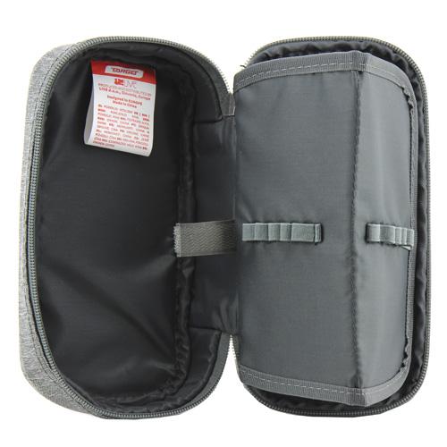 Target Compact Grey Melange 21866 school pencil case
