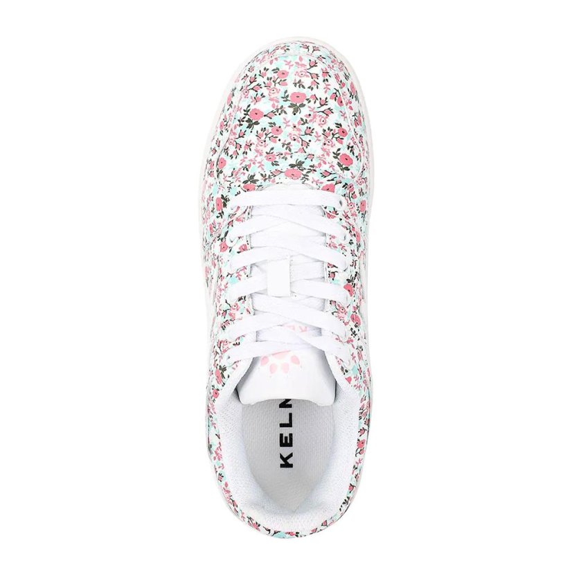 Damenschuhe Kelme Retrobasket Flowers - Farbe: Weiß, Größe: 35