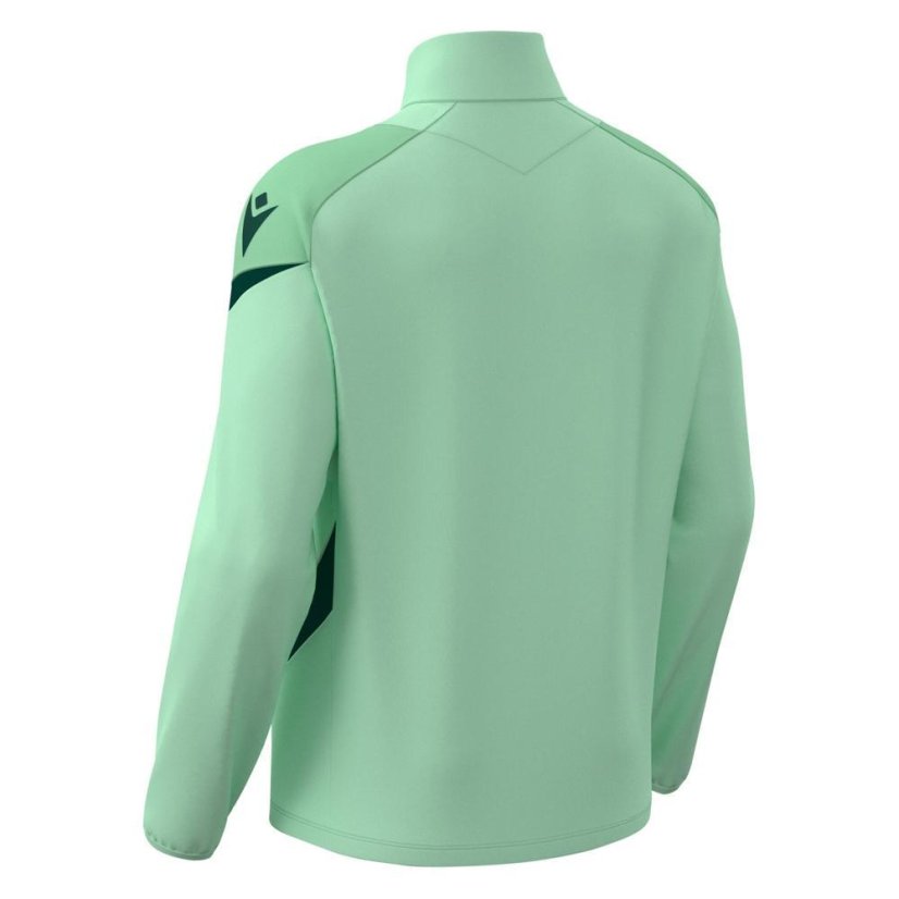 Sportovní top Macron Hollow 1/4 Zip - Barva: Zelená, Velikost: M