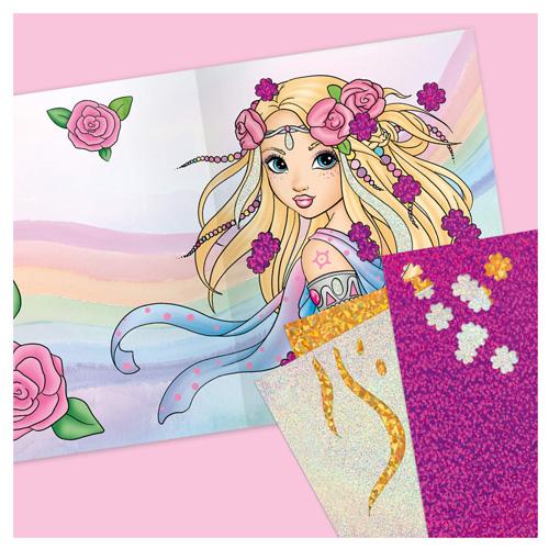 Malbuch Fantasy Model Fancy Foils Mermaid