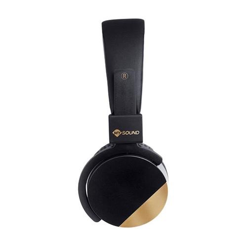 Meliconi My sound Speak Metal 497456 black and gold headphones
