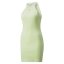 Women's Puma Classics Ribbed Sleeveless Dress Pistachio Green - Color: Green, Size: XS