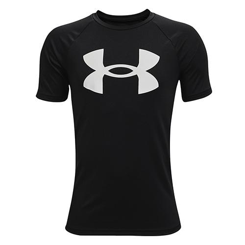 Chłopięca koszulka Under Armour UA Tech Big Logo SS - Kolor: Szary, Rozmiar: 149-160