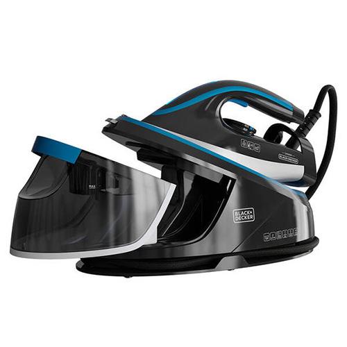 Black+Decker BXSS2401 Steam Station, Black and Blue