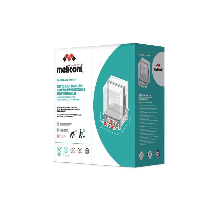 Podstavec pod pračku/sušičku Meliconi 656143 Base Space Basket