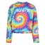Hurley Tie Dye Crewneck Mädchen-Sweatshirt - Farbe: Blau, Größe: S